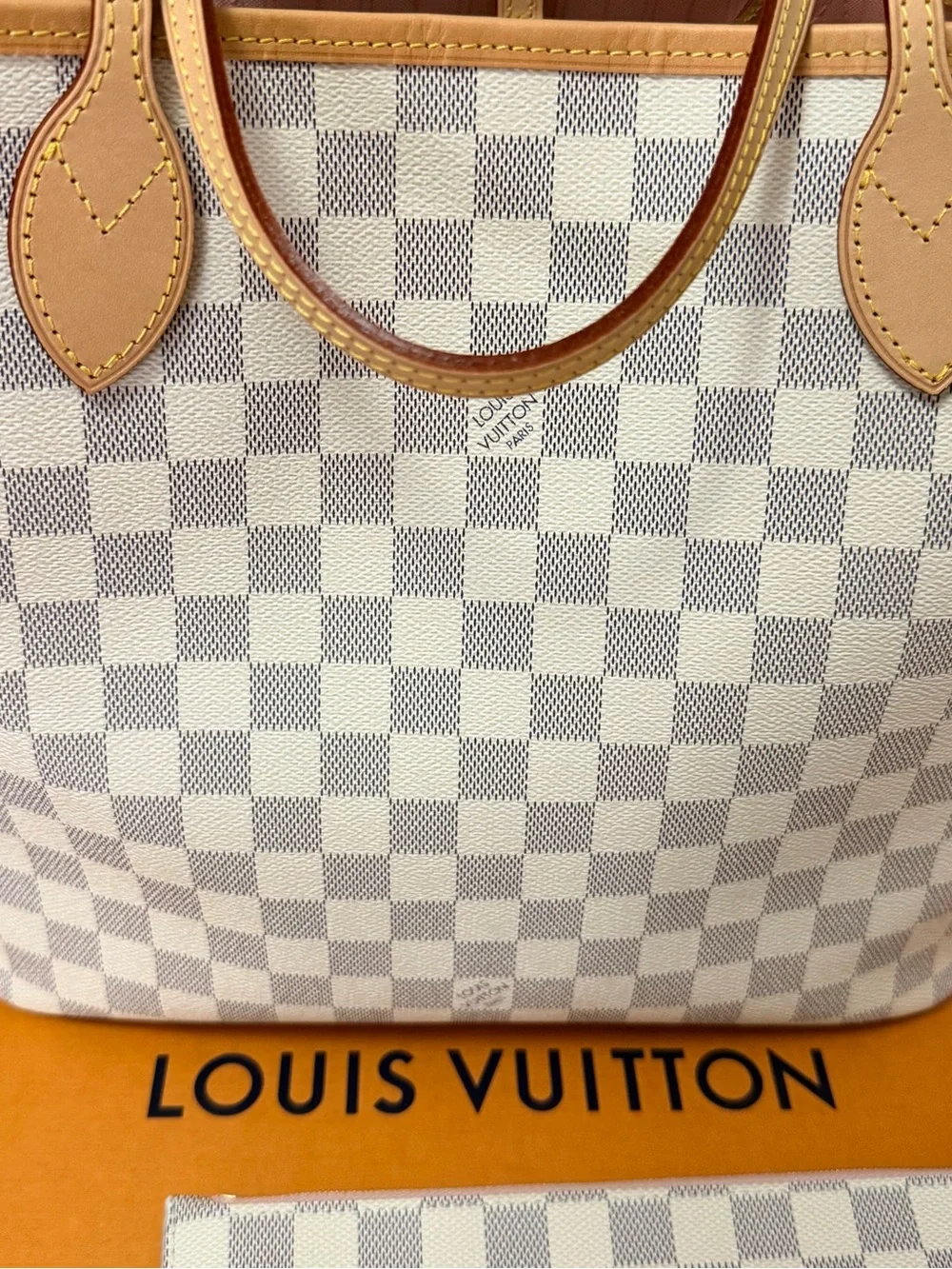 Louis Vuitton Orange Box with Branded Documents
